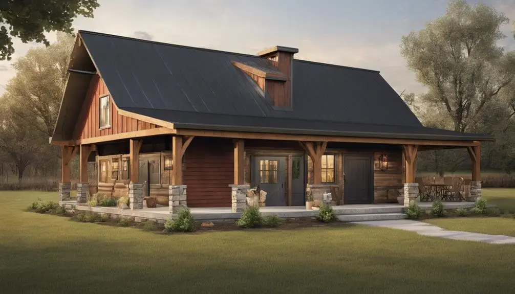 2 Bed 2 Bath Barndominium With Garage