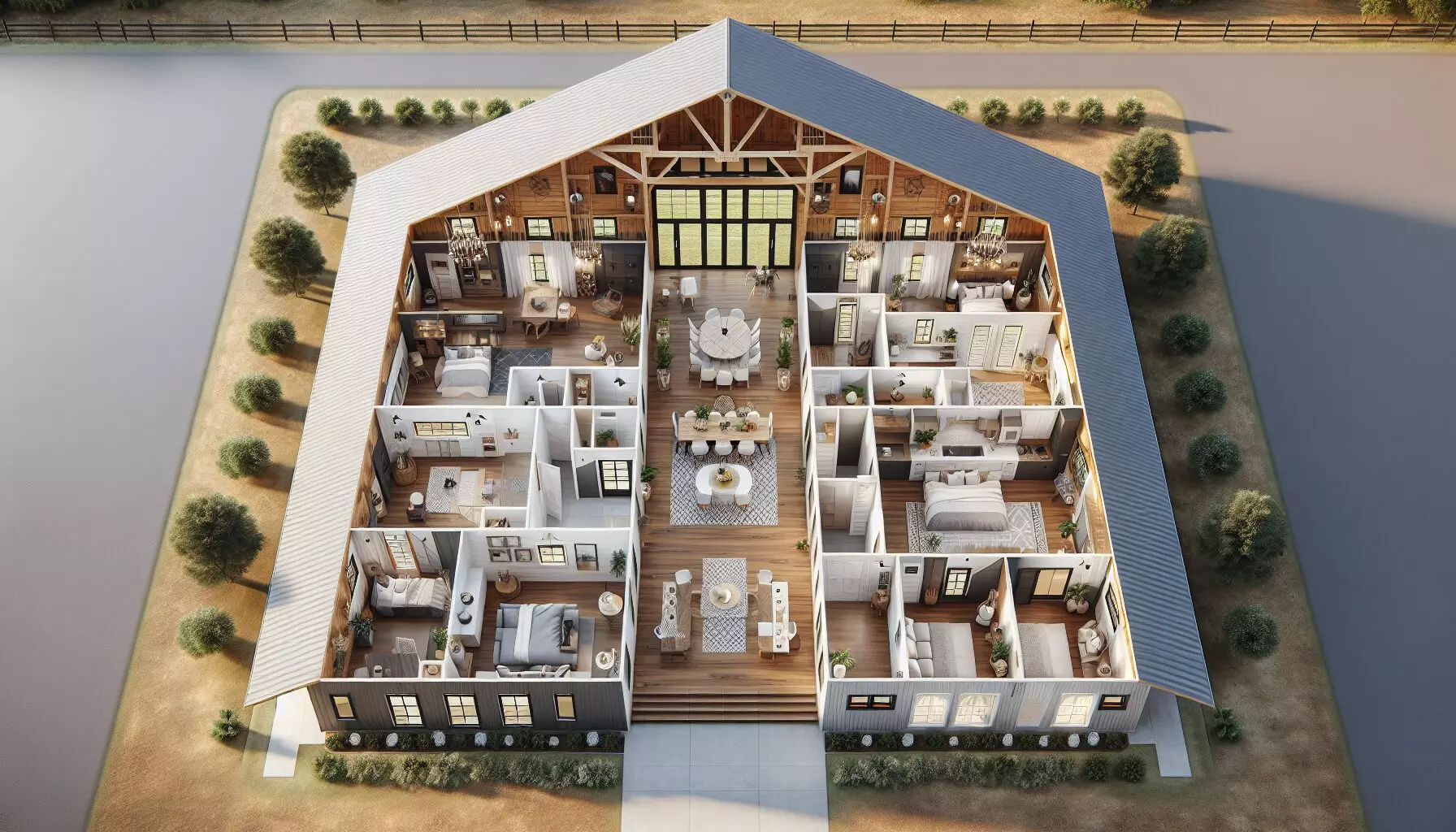 Tailored 40x100 Barndominium Floor Plan With Customizable Features