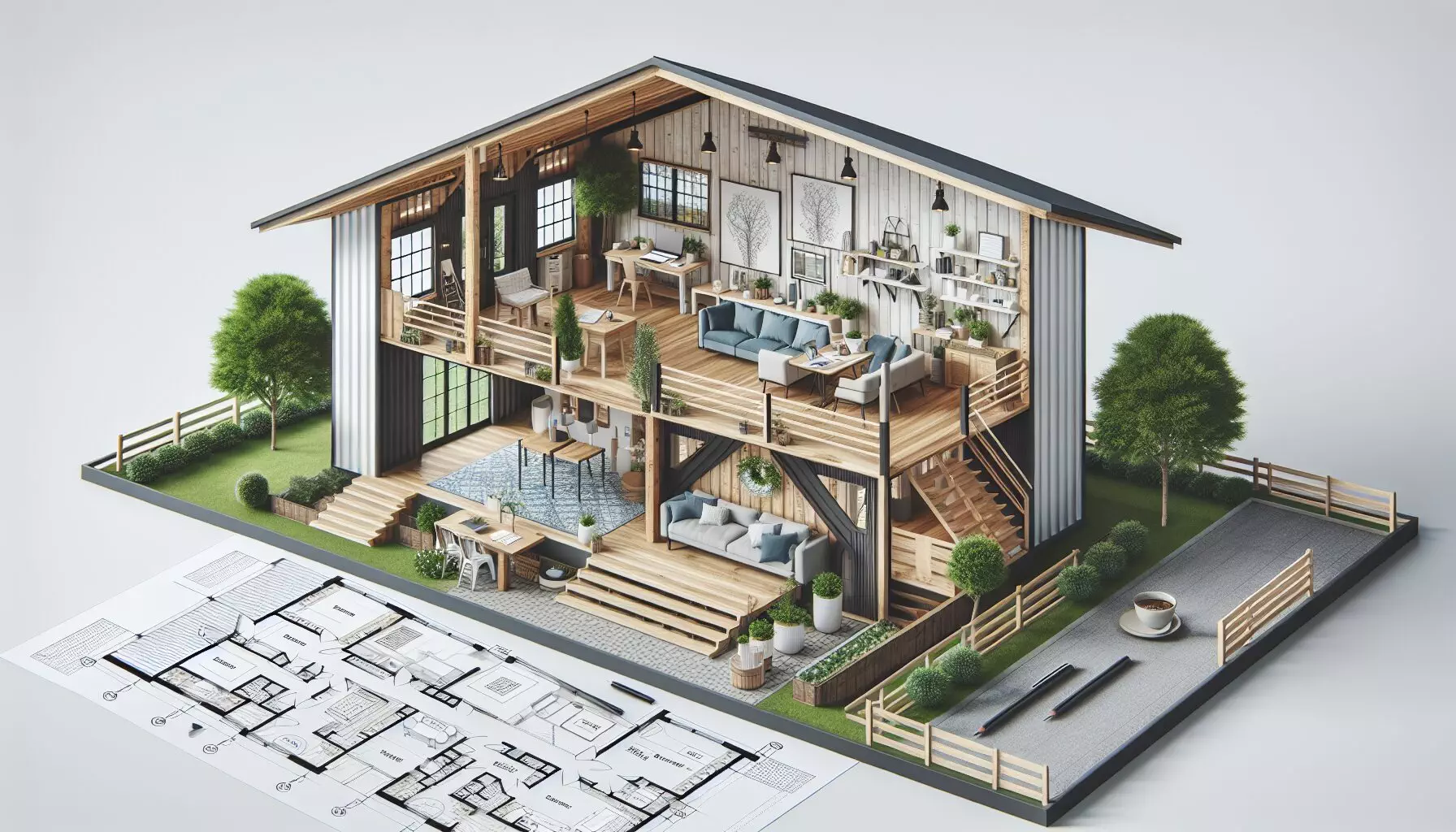 Efficient Barndominium Floor Plan For Cozy Living