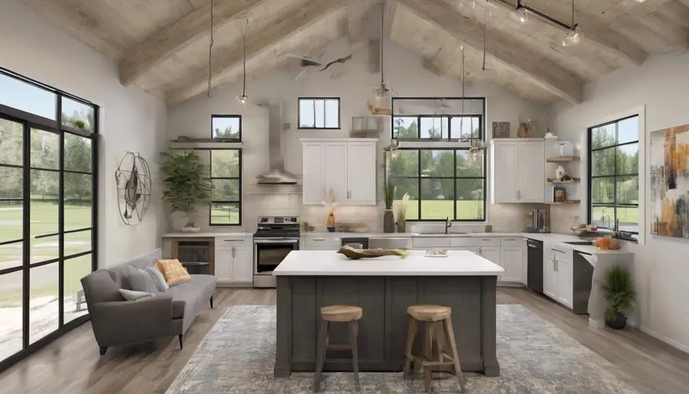 2 Bed 2 Bath Barndominium Plans