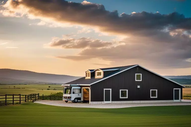 barndominium with rv garage