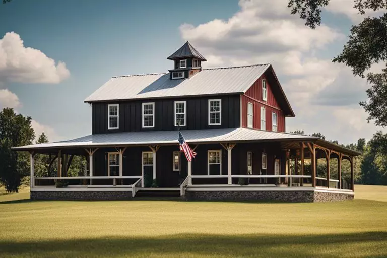 barndominium wrap around porch