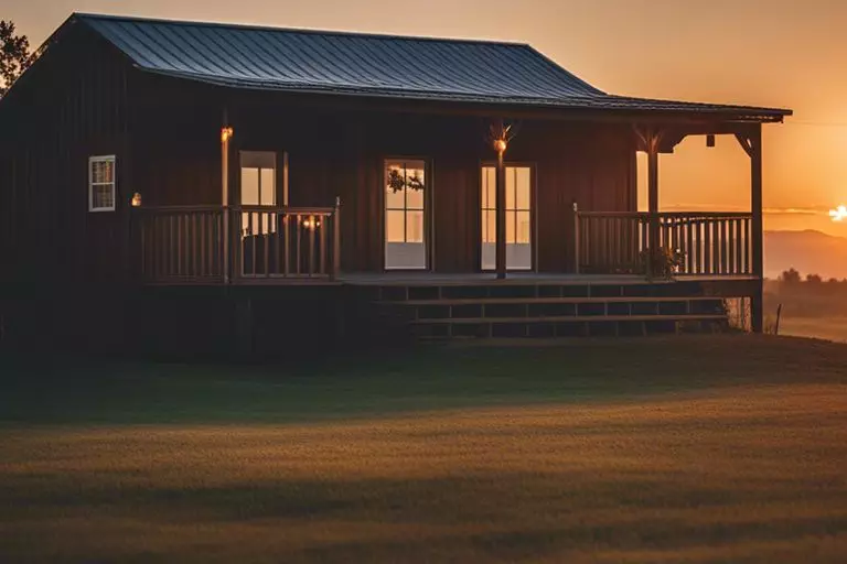 barndominium with wrap around porch